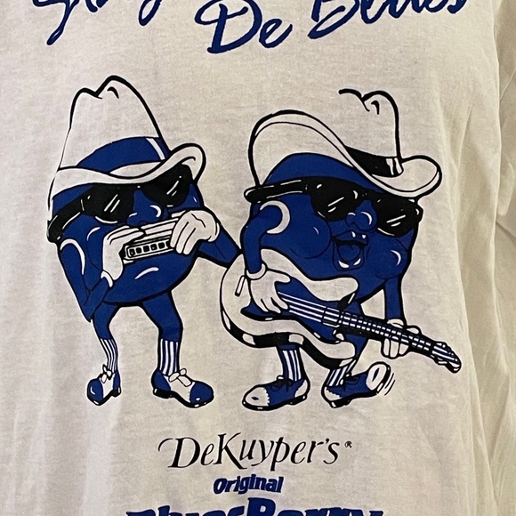 DeKuyper BluesBerry Schnapps Vintage Single Stitch Graphic T-Shirt, Large - Picture 2 of 6